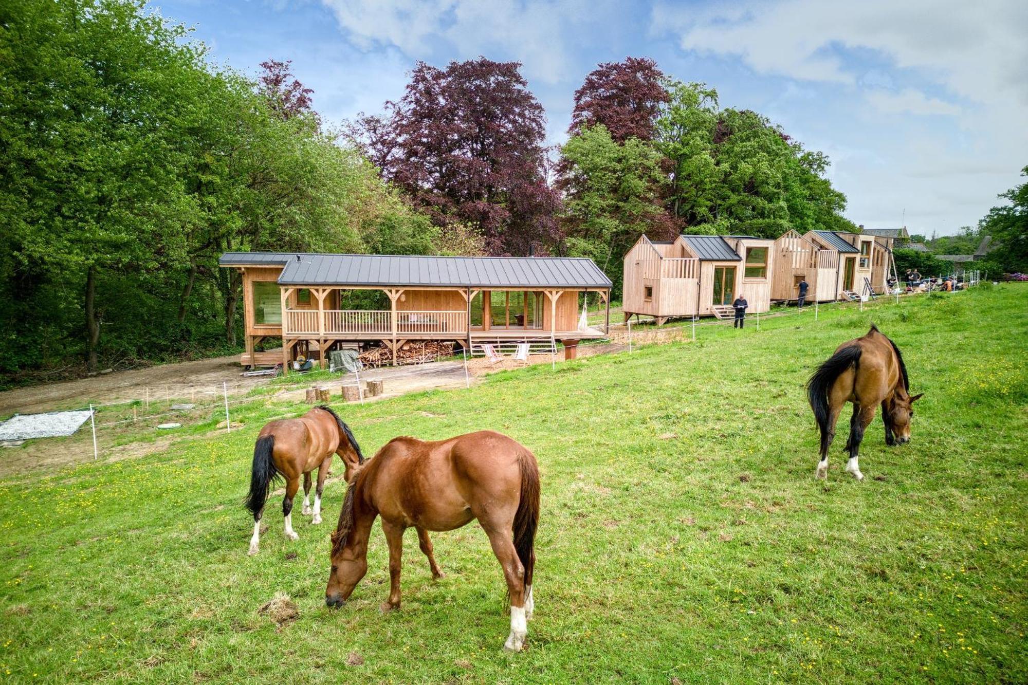 Les Cabanes Champetres - Le Domaine Des Trois Tilleuls Villers-la-Ville Exterior foto